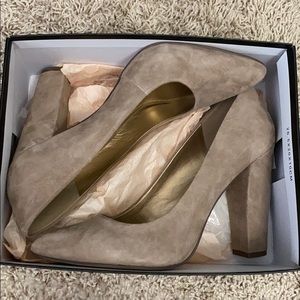 Suede “Clarice-X” High Heels